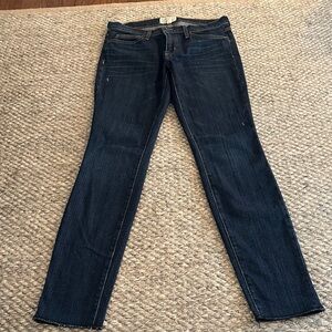 Current/Elliott Dark Indigo Straight-Leg Jeans